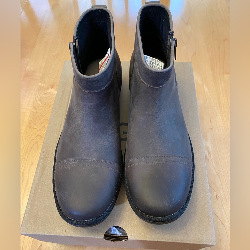 UGG Attell Waterproof Leather Ankle Boots